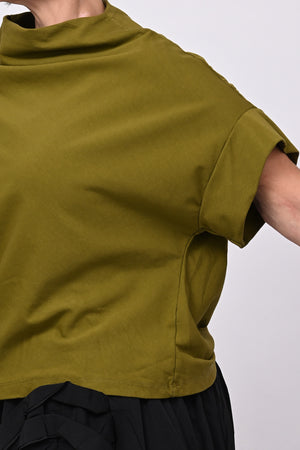 Maglia scollo cratere - Verde oliva