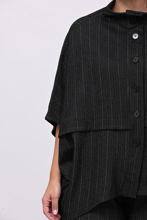Completo gessatto effetto jeans - Nero