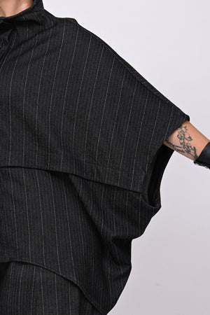 Completo gessatto effetto jeans - Nero