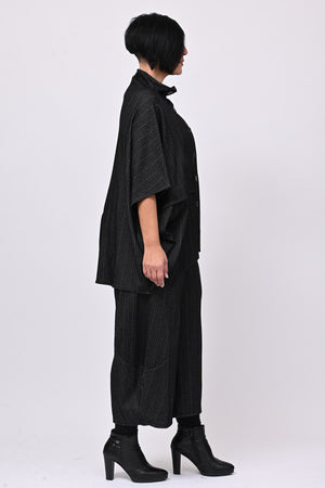Completo gessatto effetto jeans - Nero