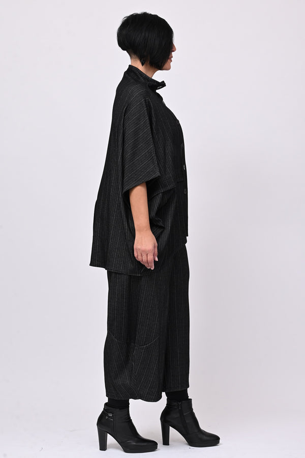 Completo gessatto effetto jeans - Nero