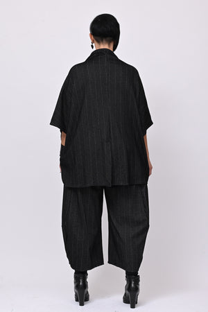 Completo gessatto effetto jeans - Nero