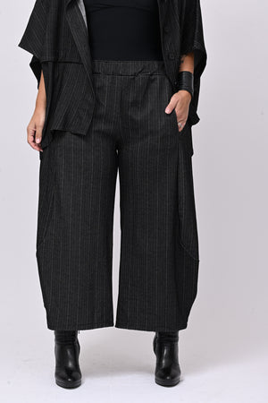 Completo gessatto effetto jeans - Nero