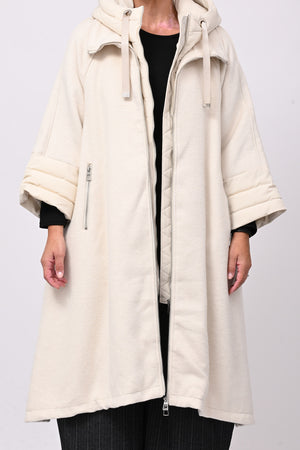 Cappotto cappuccio piumino - Burro