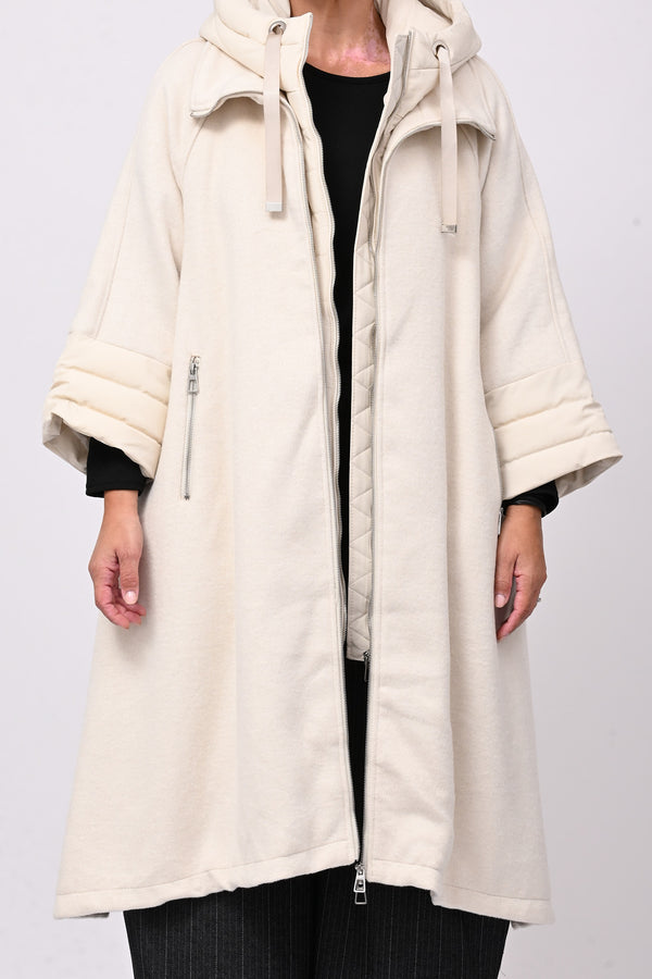 Cappotto cappuccio piumino - Burro