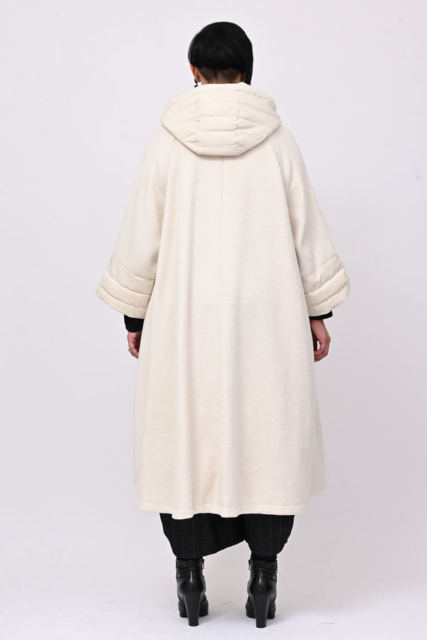 Cappotto cappuccio piumino - Burro