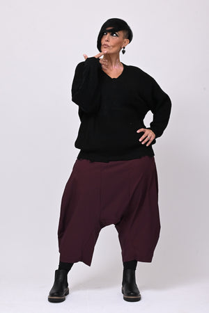 Pull V strappi - Nero
