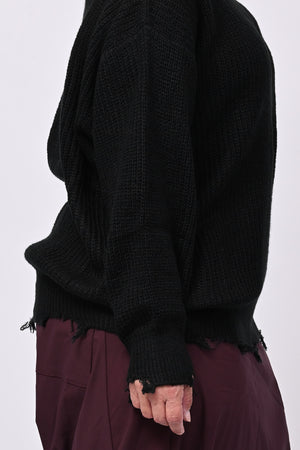 Pull V strappi - Nero