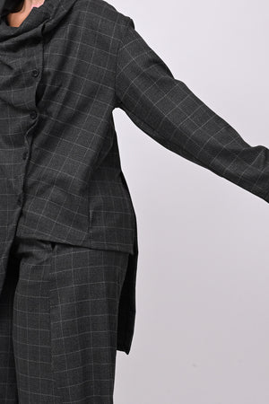Completo collo arricciato - Grigio