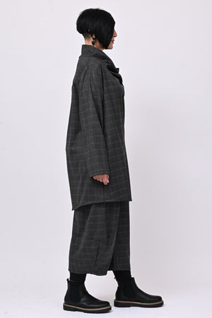 Completo collo arricciato - Grigio