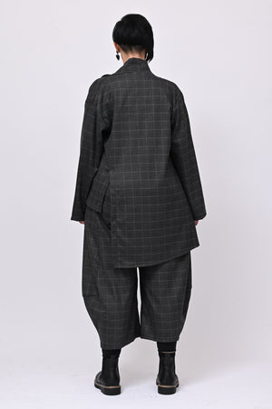 Completo collo arricciato - Grigio
