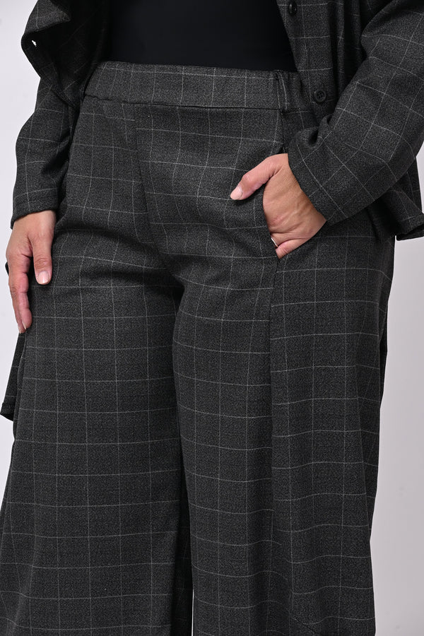 Completo collo arricciato - Grigio