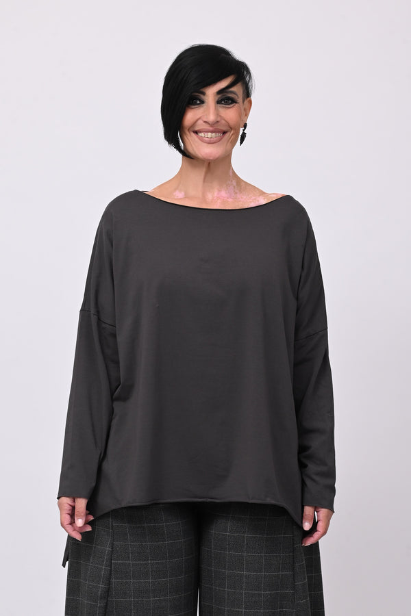 Maglia orlo vivo - Piombo