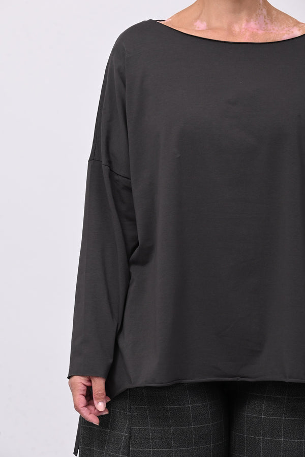 Maglia orlo vivo - Piombo