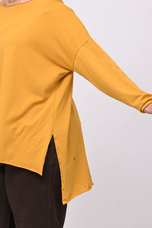 Maglia orlo vivo - Ocra