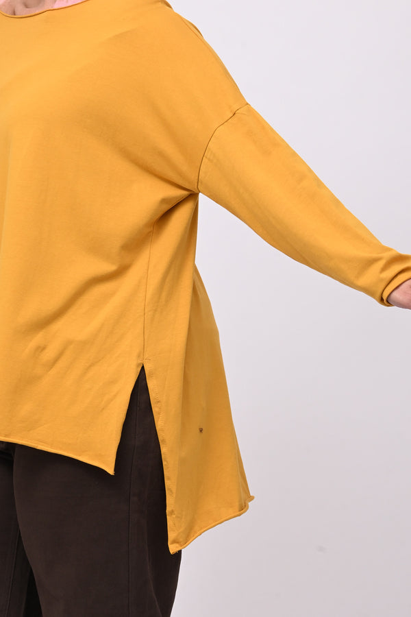 Maglia orlo vivo - Ocra