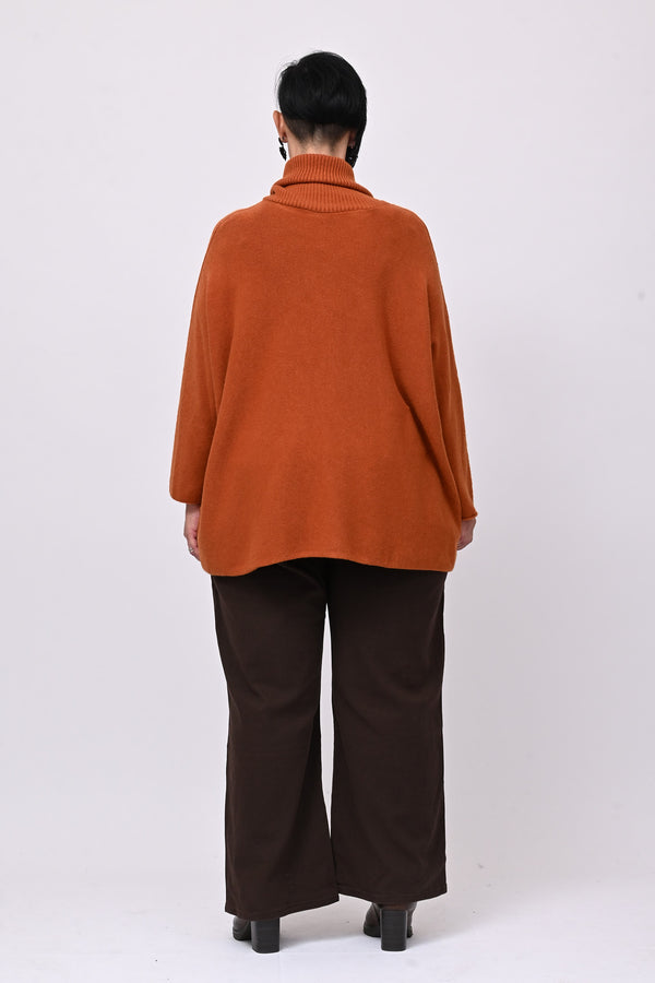 Maxi Pull collo anello - Zucca