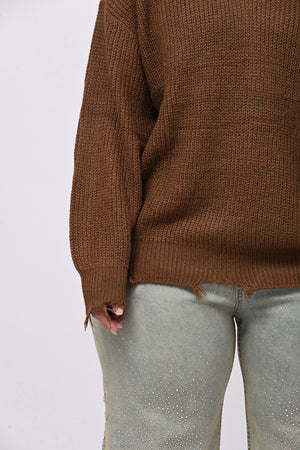 Pull V strappi - Biscotto