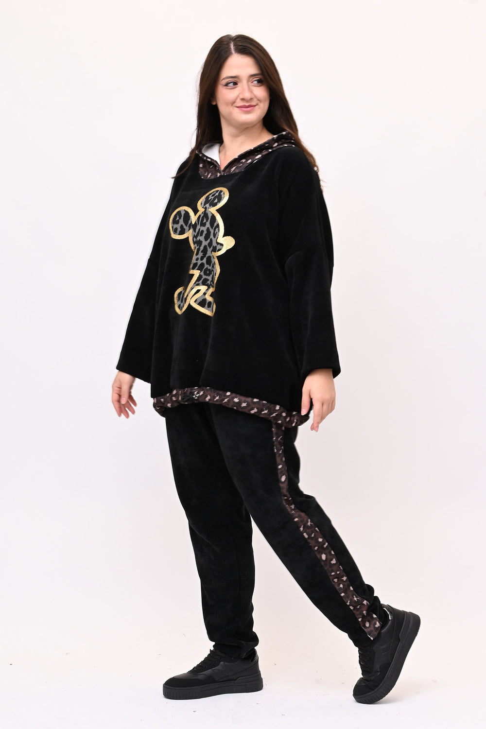 Tuta ciniglia topolino - Nero