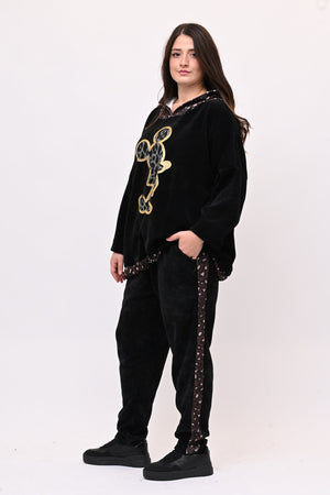 Tuta ciniglia topolino - Nero