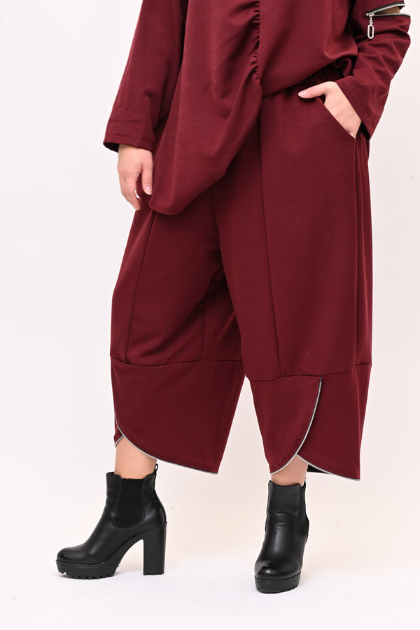 Completo doppia zip - Vino