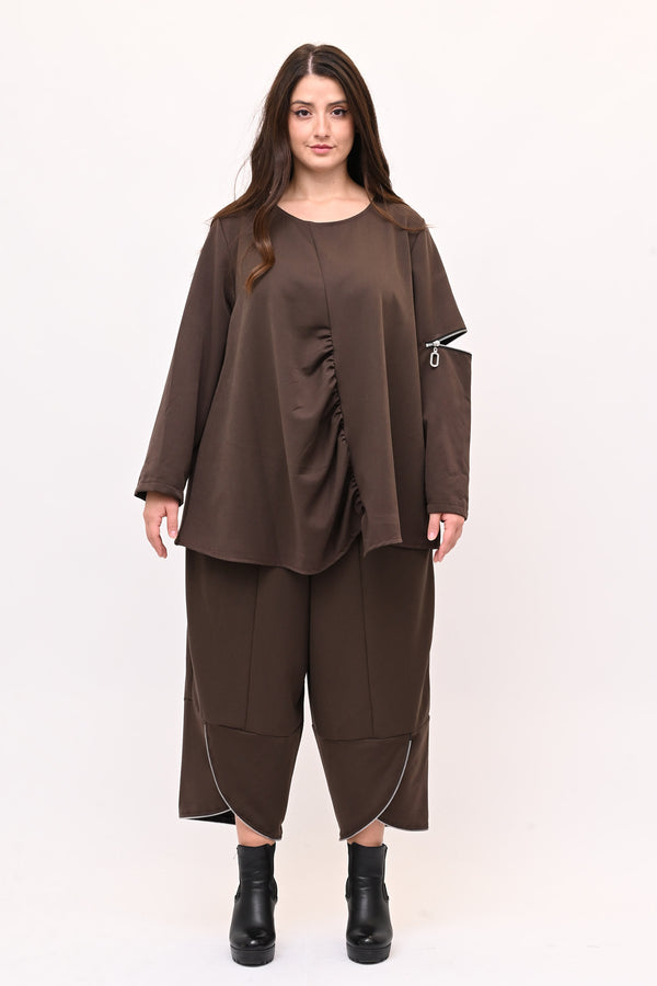 Completo doppia zip - Moro