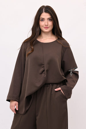 Completo doppia zip - Moro