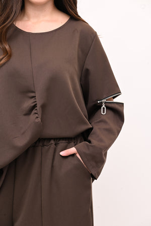 Completo doppia zip - Moro