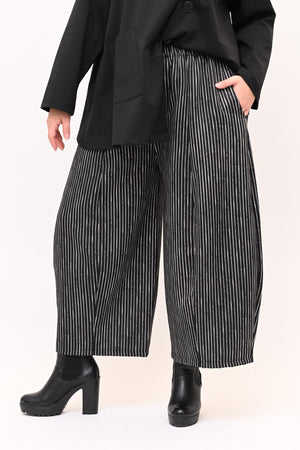 Pantacrop gessato - Nero