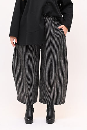 Pantacrop gessato - Nero