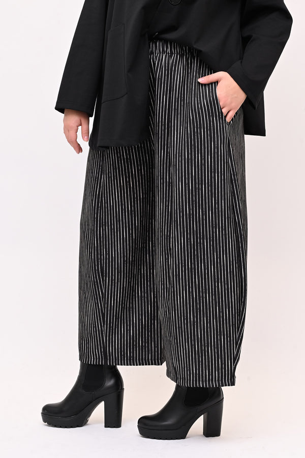 Pantacrop gessato - Nero