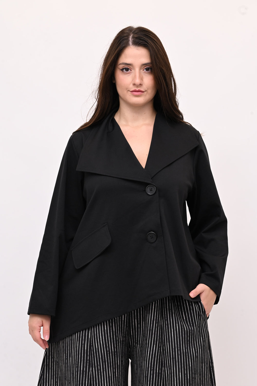 Giacca tasche punta - Nero