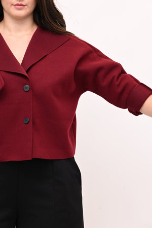 Cappottino crop tasca - Vino