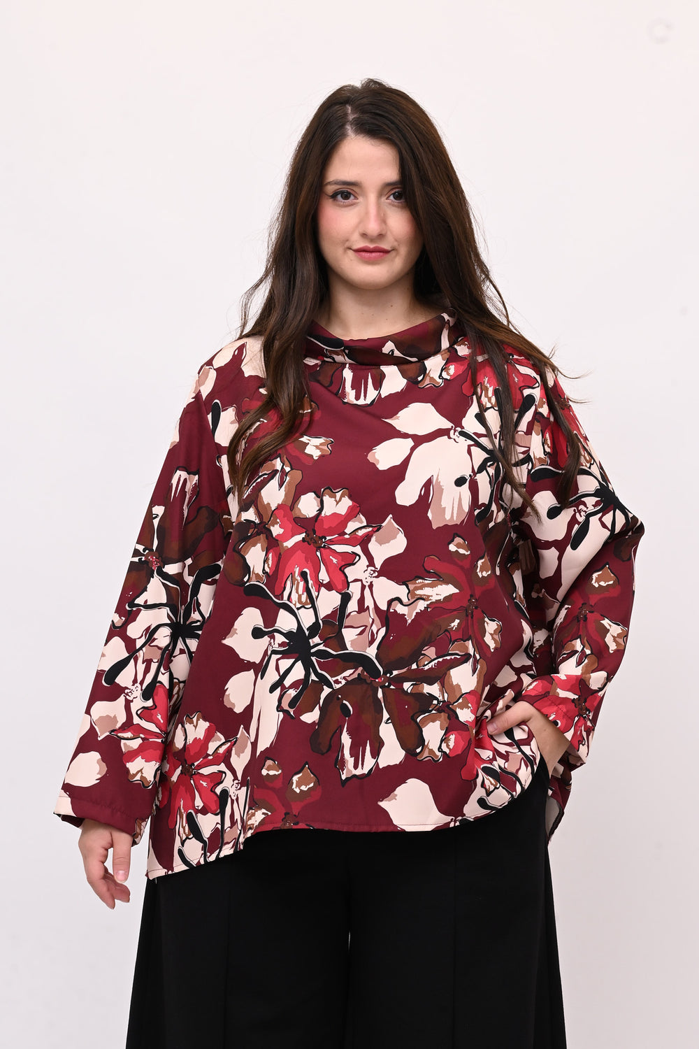 Maglia tecnica colletto - Vino