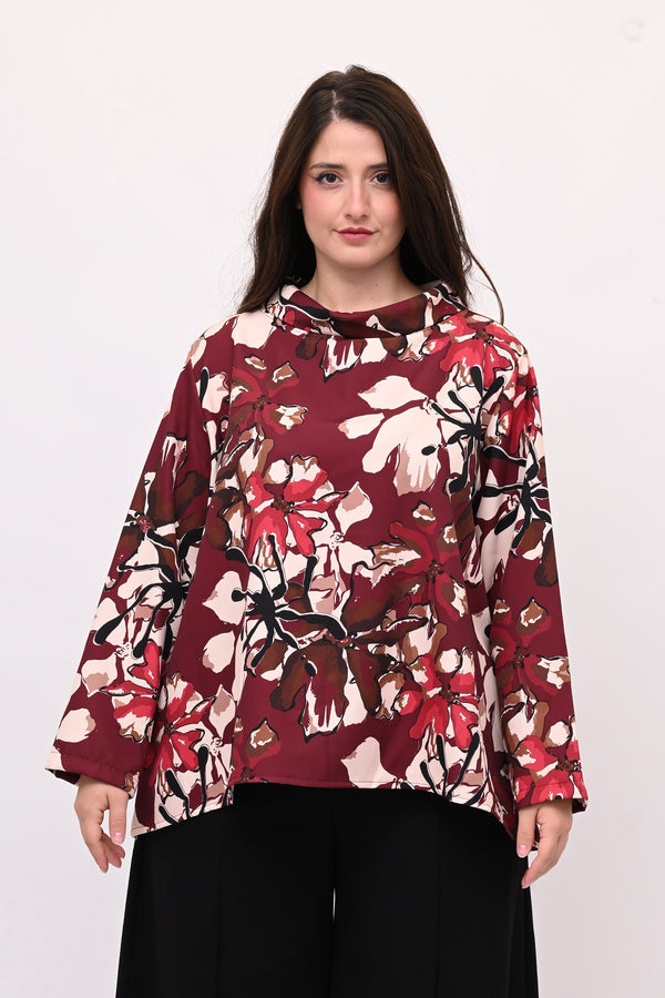 Maglia tecnica colletto - Vino