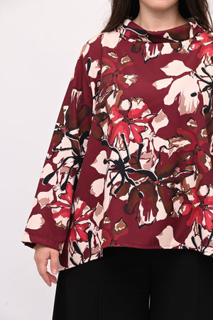 Maglia tecnica colletto - Vino