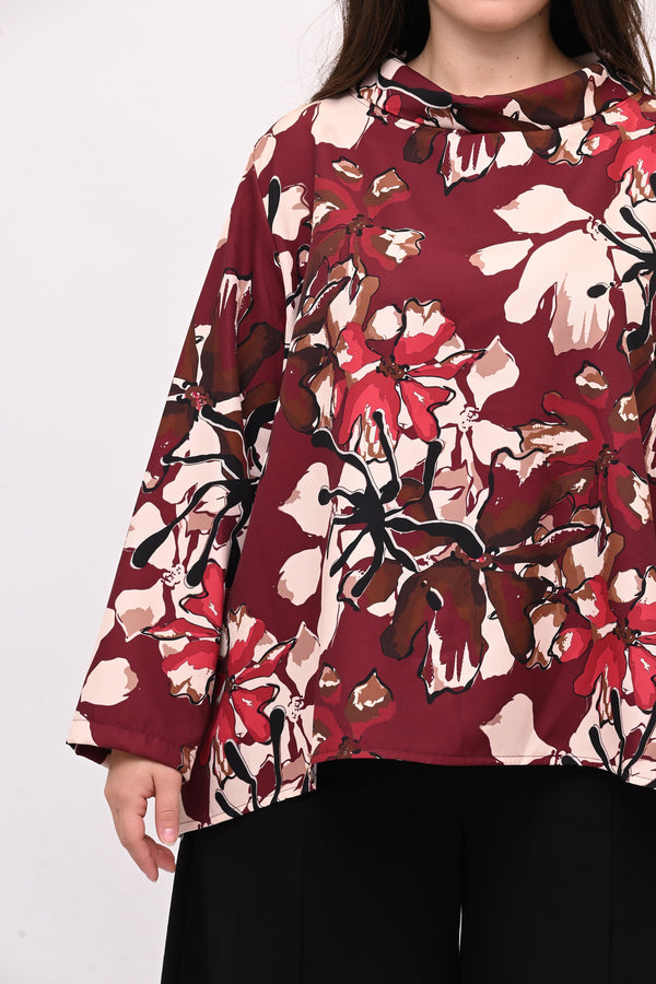 Maglia tecnica colletto - Vino