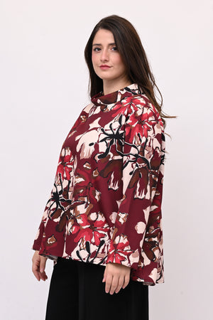 Maglia tecnica colletto - Vino