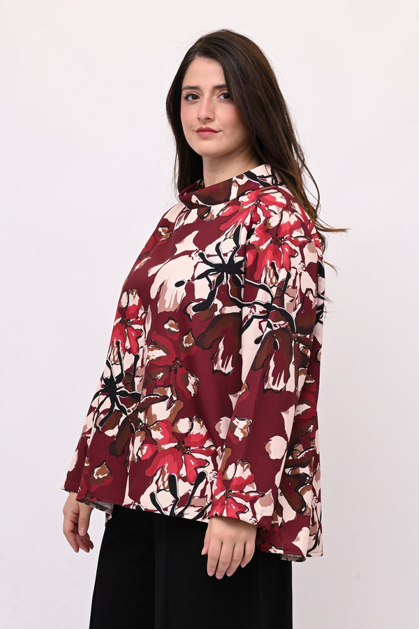 Maglia tecnica colletto - Vino