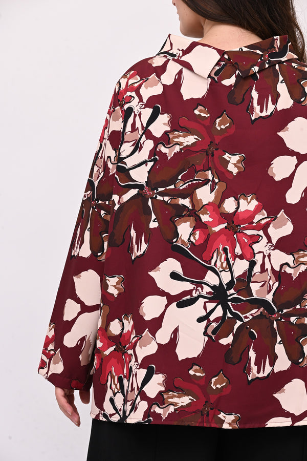 Maglia tecnica colletto - Vino