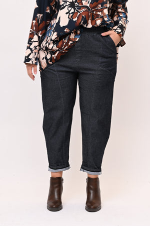 Jeans baggy cuciture - Blu scuro