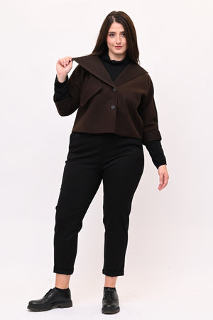 Cappottino crop tasca - Moro