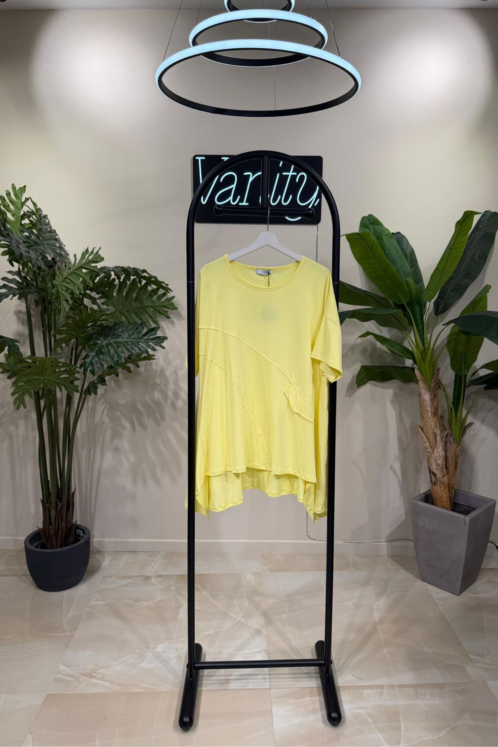 T-shirt tagli e tasca - Lemon