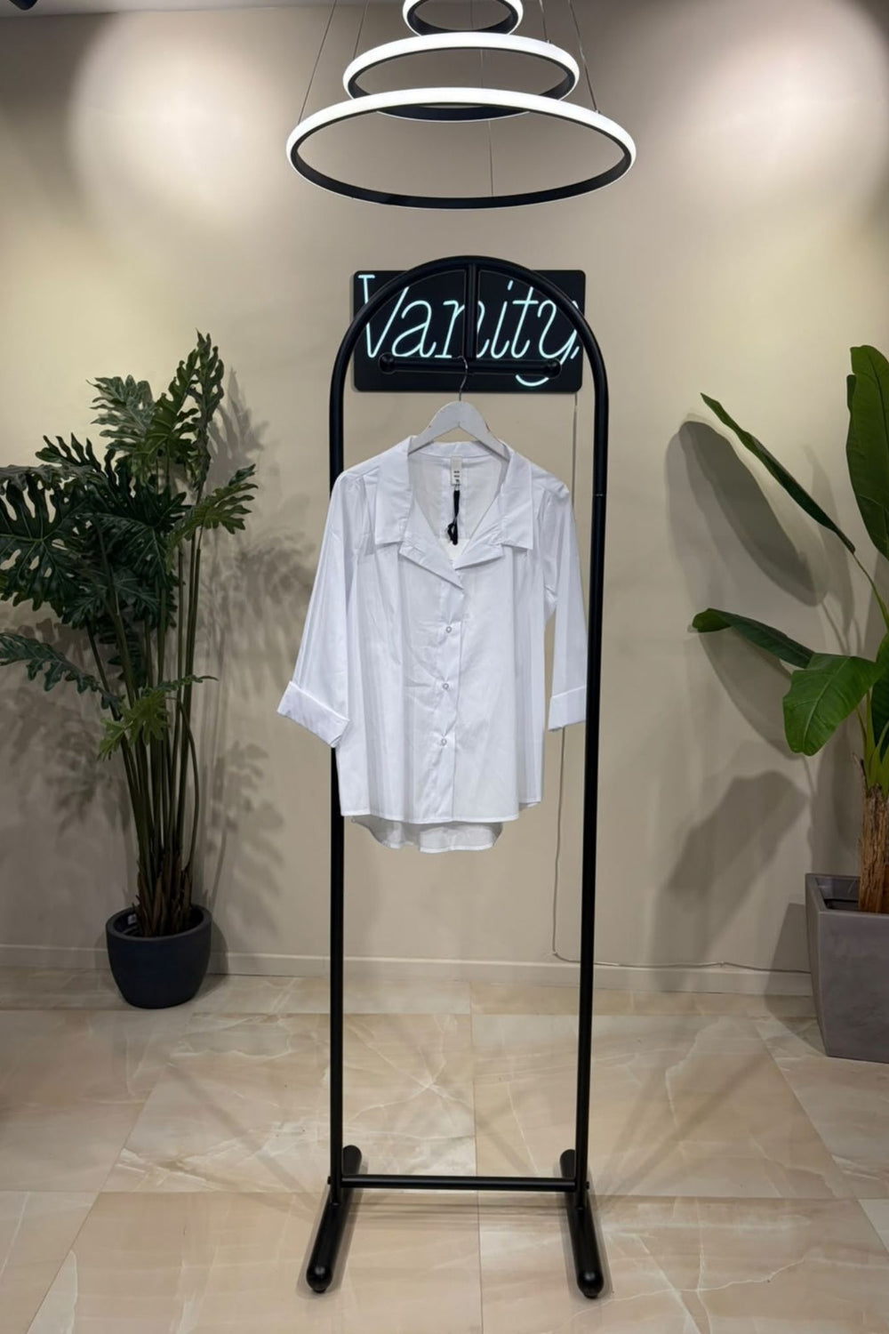 Camicia ruota pinces - Bianco