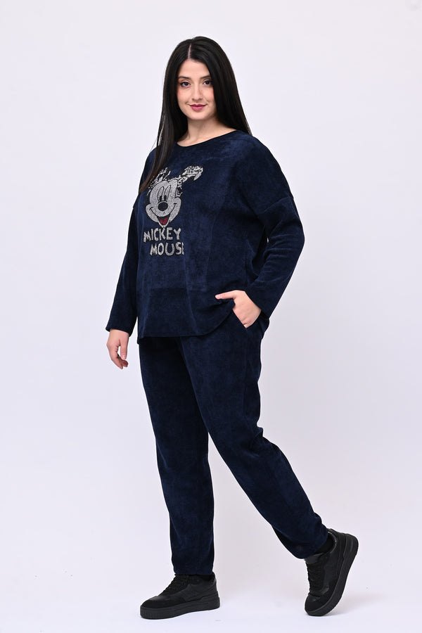 Tuta ciniglia Topolino - Blu