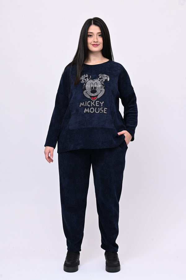 Tuta ciniglia Topolino - Blu