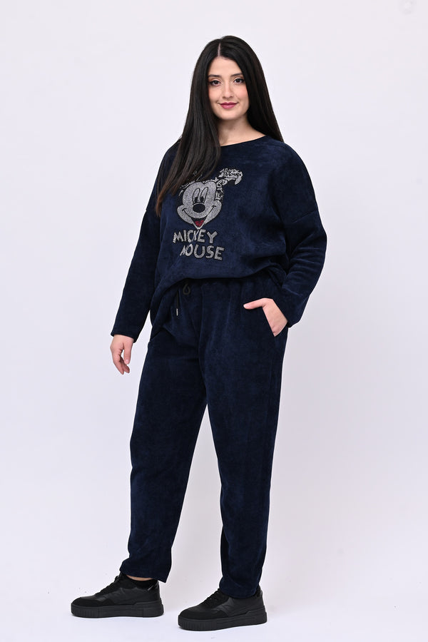 Tuta ciniglia Topolino - Blu