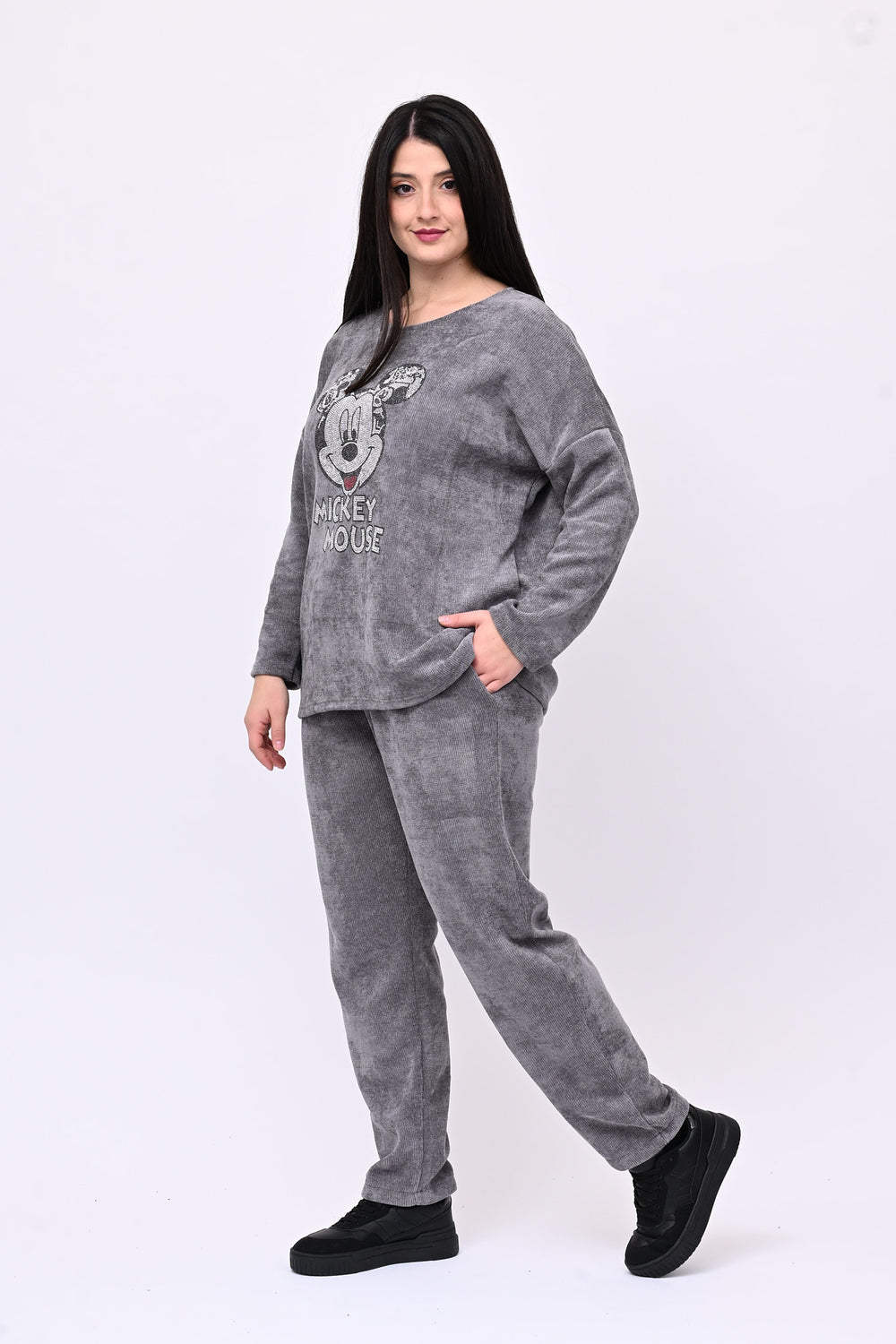 Tuta ciniglia Topolino - Grigio