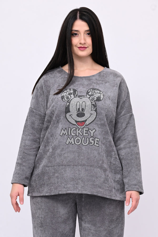 Tuta ciniglia Topolino - Grigio