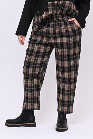 Completo neoprene tartan taschino - Nero